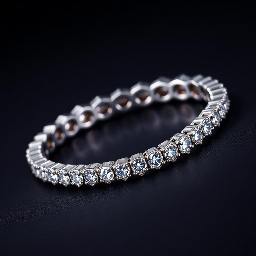 14K White Gold Diamond Tennis Bracelet — 5.99ctw
