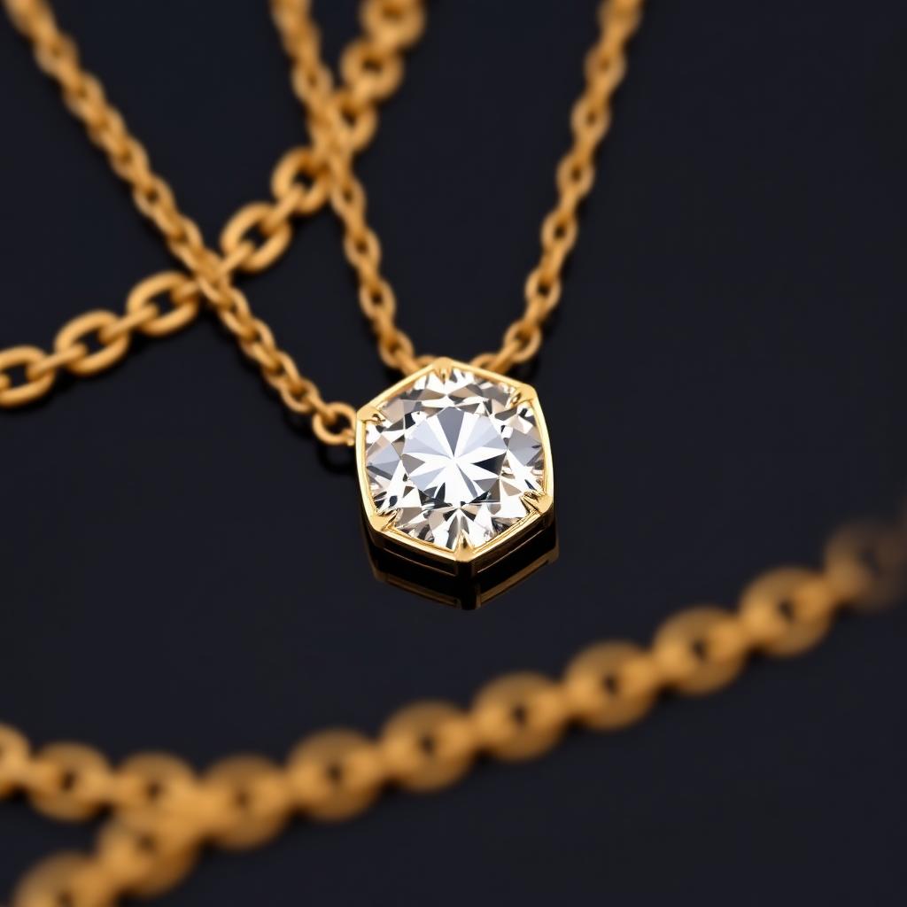 14K Yellow Gold Diamond Pendant Necklace — 19", 0.85ct VS